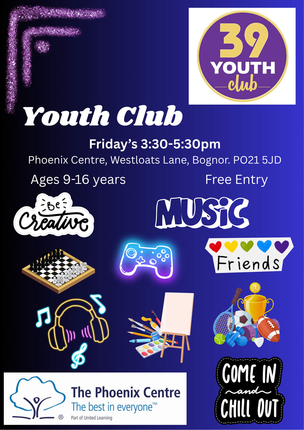 Youth Club - Friday's 3.30-5.30pm