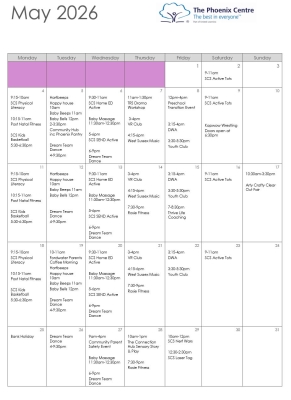 May 2026 Time table